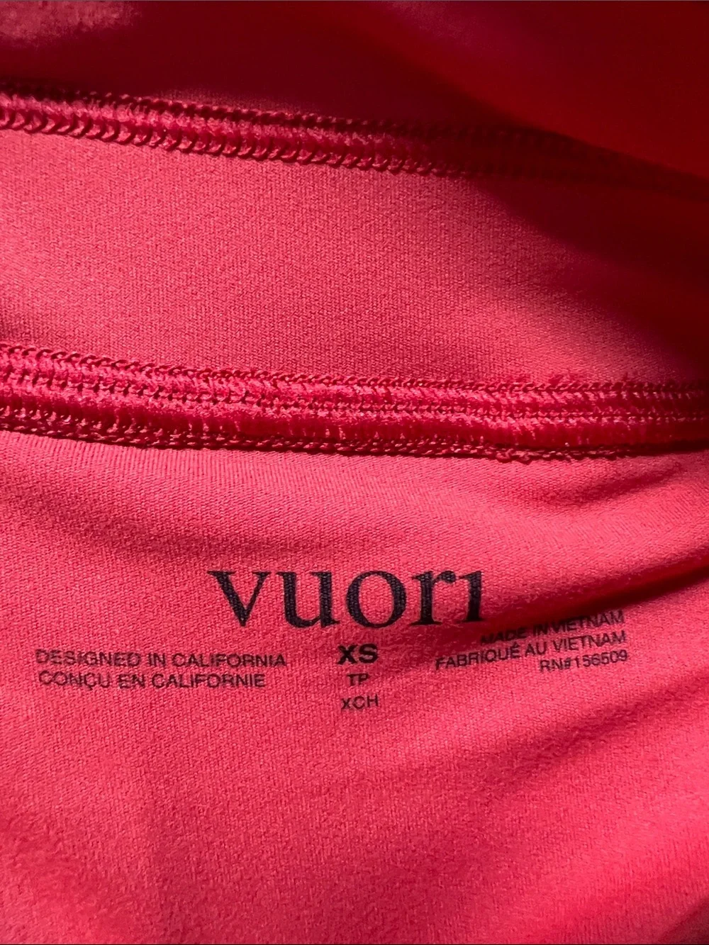 Vuori Crimson Red Daily Speed Shorts Lined Size XS NWT